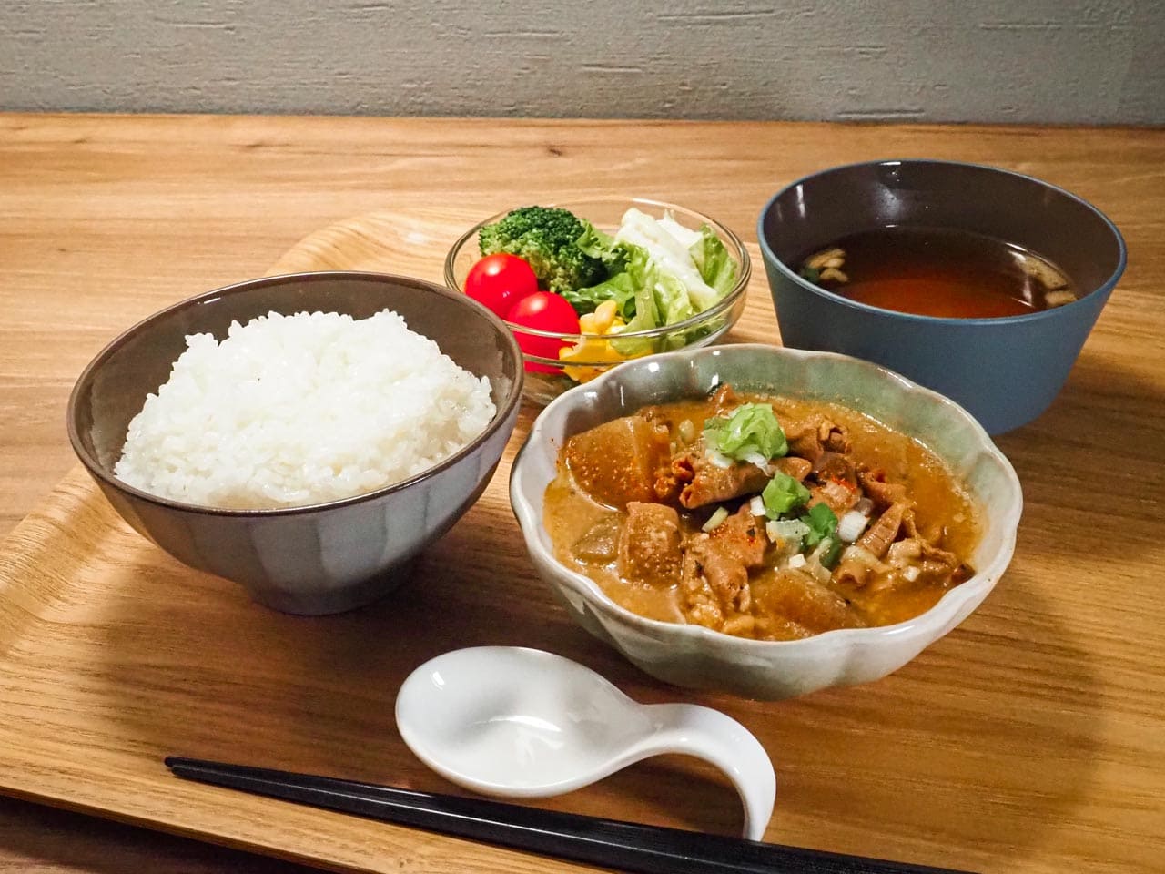もつ煮定食